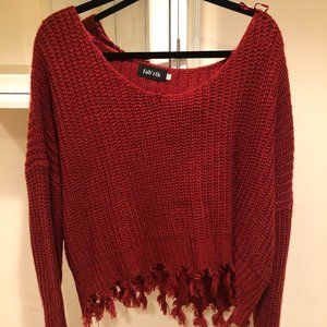 Rust Orange Knit Sweater